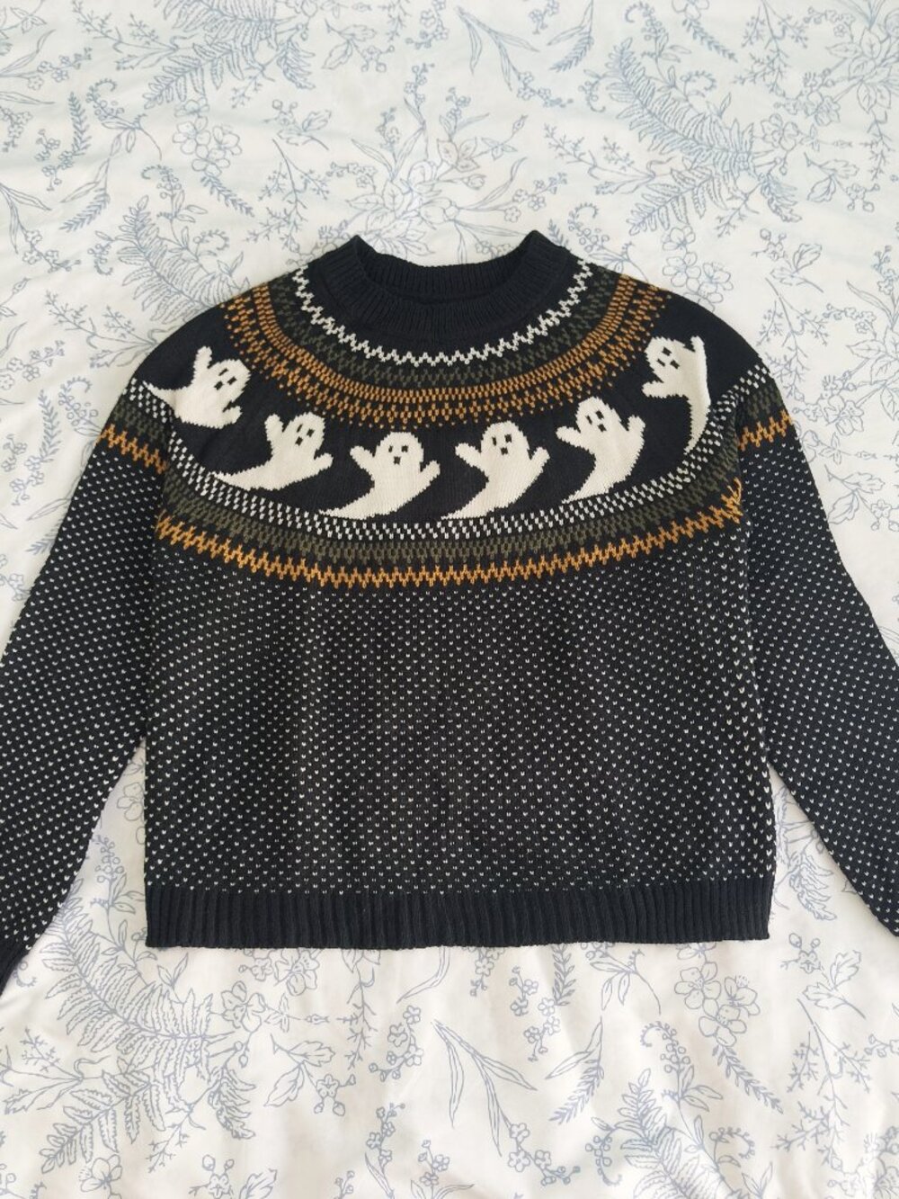 Halloween Ghost Knit Sweater